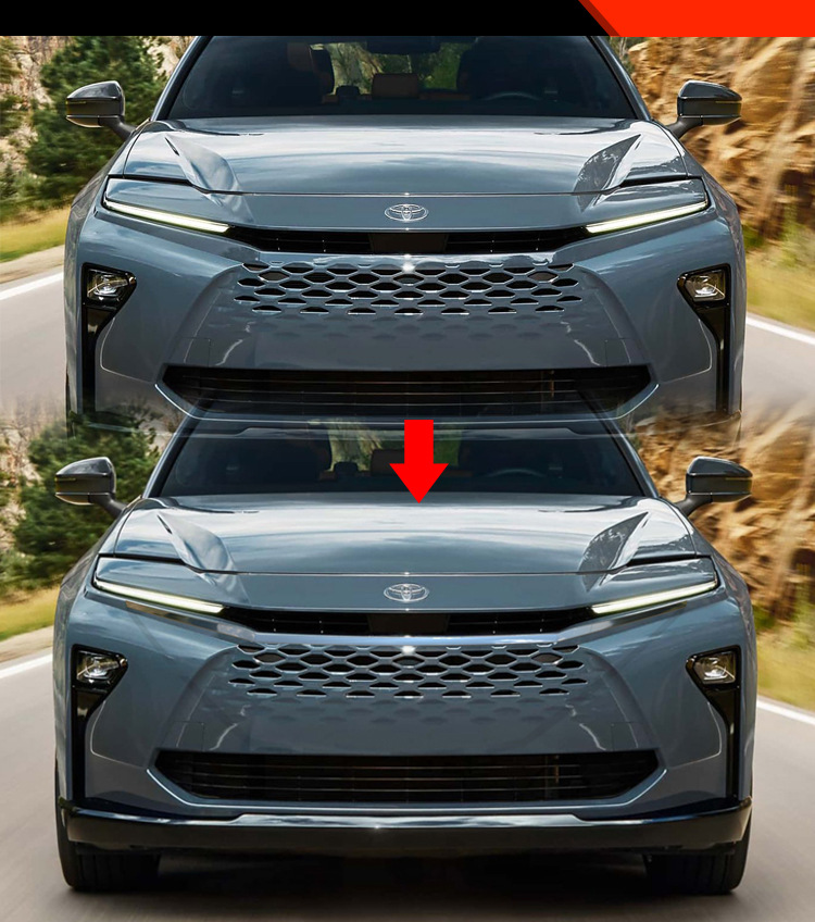 Suitable for Toyota 25 Model Crown Estate Signia Modified Front Hood Grille Decorative Trim Strips