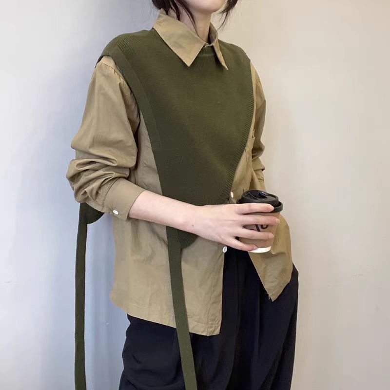 Schwarze Damen Dreiecksweste Zum Layering Für Wärme_voghion.com