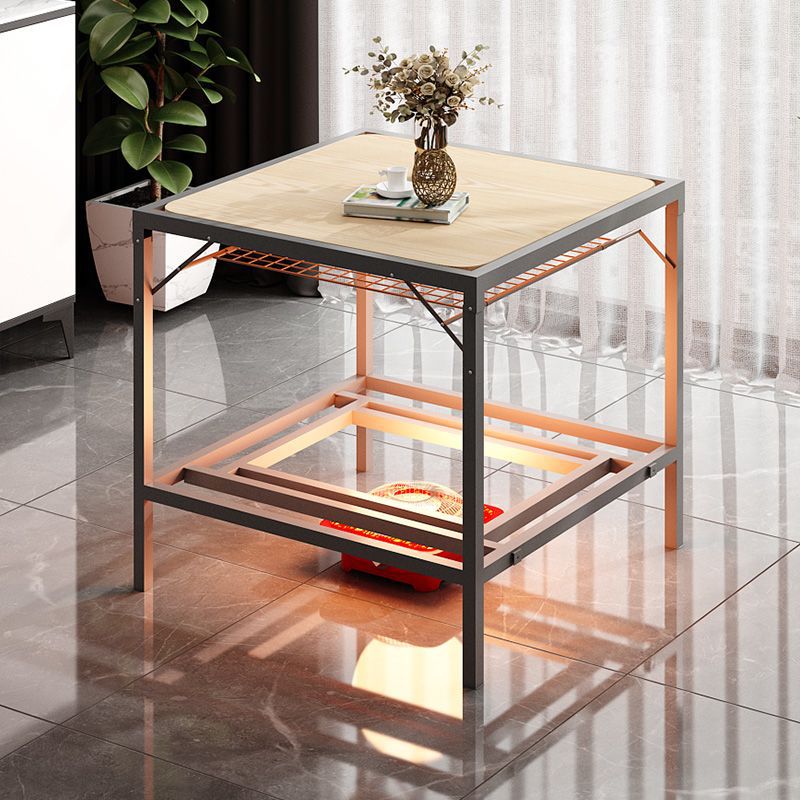 烤火桌可折叠家用多功能烤火架子四方形吃饭学习取暖打牌桌子全套