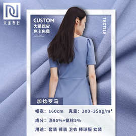 200~350g加捻罗马布面料 秋季裤子服装面料 涤氨加捻罗马针织布料