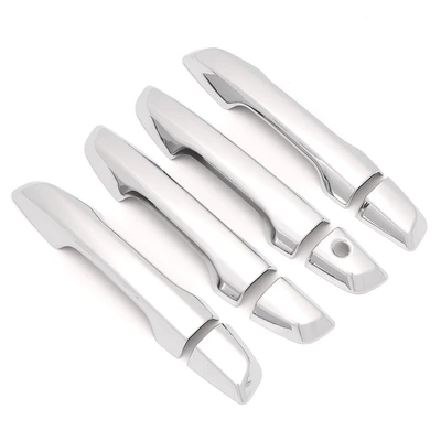 Suitable for 17-21 Honda Crv Door Handle Decorative Trim Strips, Door Bowl Handle Anti-Scratch Modification Accessories (Other Automotive Exterior Supplies) - single-hole-plating-left-driving