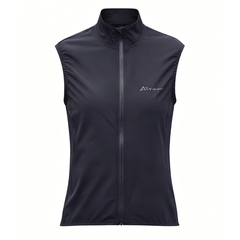 Cycling Vest for Men and Women, Autumn and Winter Fleece-Lined, Windproof and Waterproof Cycling Clothing, Lightweight Road Cycling Sleeveless Windbreaker