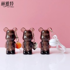 现货2ml可爱粉色小熊异形唇彩管吊坠唇釉包材唇蜜瓶彩妆包材