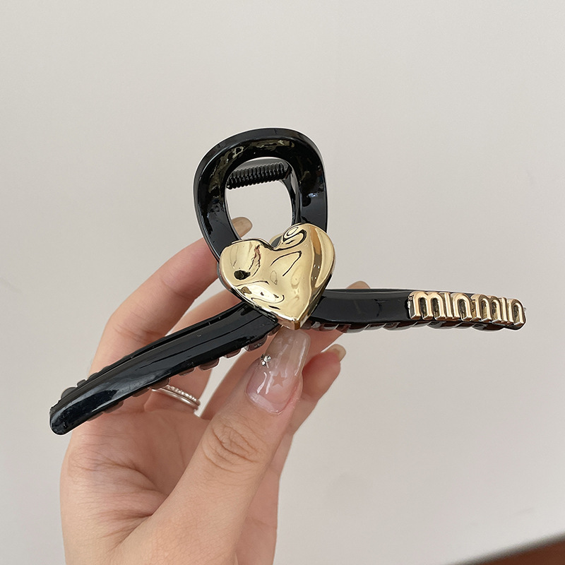 Gran clip de tiburón esmerilado acrílico simple horquilla tocado volumen gran horquilla de alto grado accesorios para el cabello al por mayor