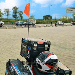 車載延長アンテナブラケットロッド改造アクセサリーモトクロスバイク旗竿電動サンドハンギング小赤旗