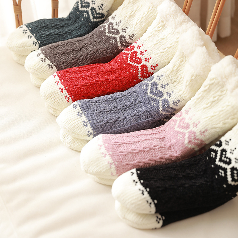 Winter floor socks adult snow socks sleep socks home confinement socks leg cover carpet socks slippers socks female wholesale
