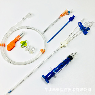 医用塑料导管配件塑料管制品中心静脉导管套装CVC导管套装(三腔)-阿里巴巴