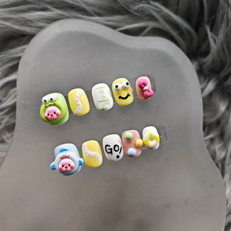 Hand-Wearing Armor Short Nail Light Therapy Armor Nail Nail Nail Pieces Advanced Sense Niche Inspired All-Match Exquisite Detachable