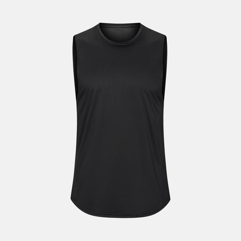 Men's Running Vest - Quick-Dry Athletic Tank Top | Breathable Marathon Workout Shirt (Black/Neon Green/Gray)_voghion.com