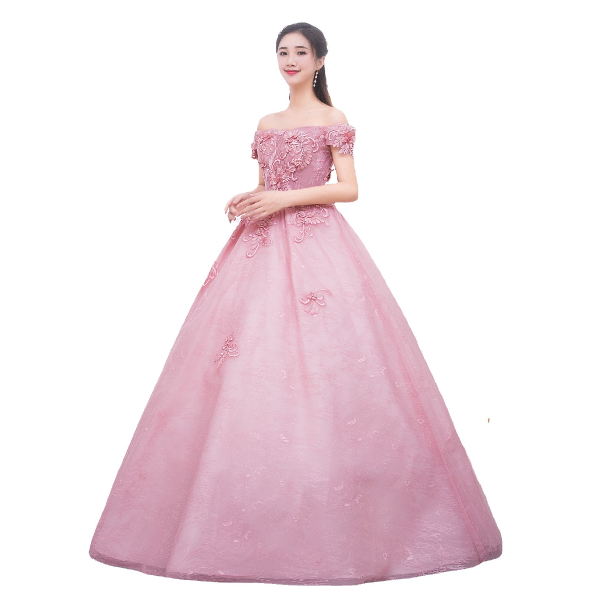 Nuevo estilo de vestido largo de verano para estudiantes, elegante vestido de actuación para canto en solista, versión coreana, efecto adelgazante, ideal para presentaciones. image 5