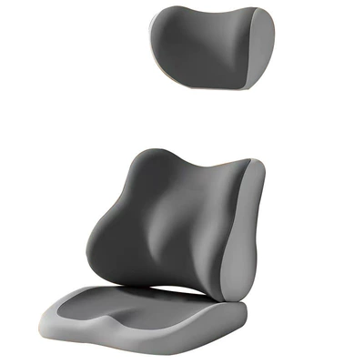 Lumbar Support Headrest Cushion, Breathable Coccyx Waist support