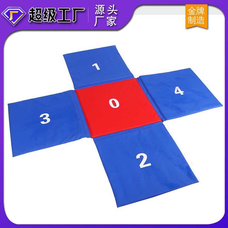 Children's Physical Fitness Soft Digital Jumping Mat Sports Hall Sensory Combination Yoga Mat Thick Crawling Mat Cross Jumping Mat