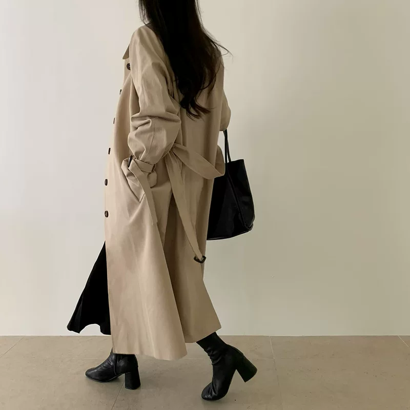 Trench coat, осенний пиджак для отдыха, стиль высшего качества, британский стиль, для подростков