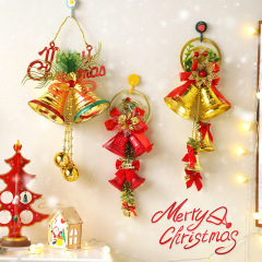 新しいクリスマスベルドア吊り英語アルファベットエンジェルクリスマスベルペンダントクリスマスツリー小さなベルペンダント
