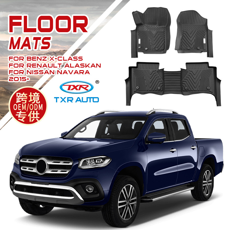 Para Mercedes pickup alfombrilla especial Benz X-Class Floor mats tapete impermeable tapete