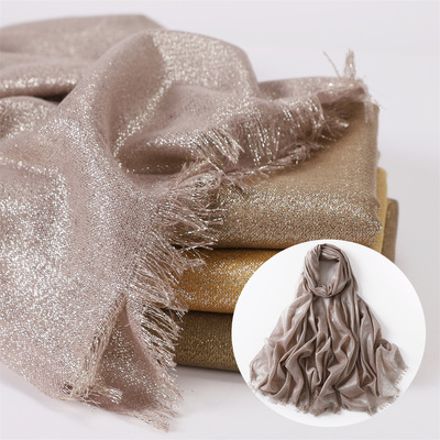 Spring and summer new pattern Solid Scarf Cotton Watkins Silver scarf monochrome have more cash than can be accounted for Turban Shawl VS400