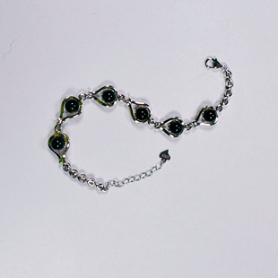 6mm Mexican Lamper Seiko Inlaid S925 Silver Bracelet 66 Shun Belt Extension Chain Suitable for Each Hand Wall