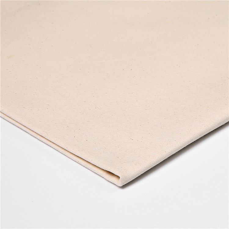 Fábrica directa no blanqueada orgánica 100% algodón tejido de tela gris