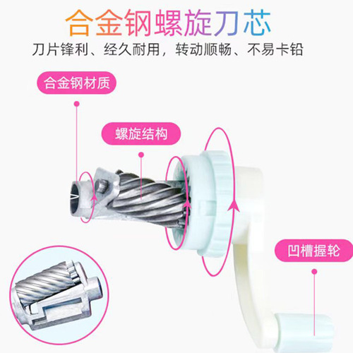 Happy Hand Pencil Sharpener Rotating Pencil Sharpener Pencil Sharpener Pencil Plane Elementary School Supplies Wholesale