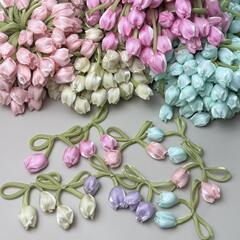 韩系花苞郁金香花朵饰品配件窗帘装饰diy母亲节花朵蛋糕饰品辅料
