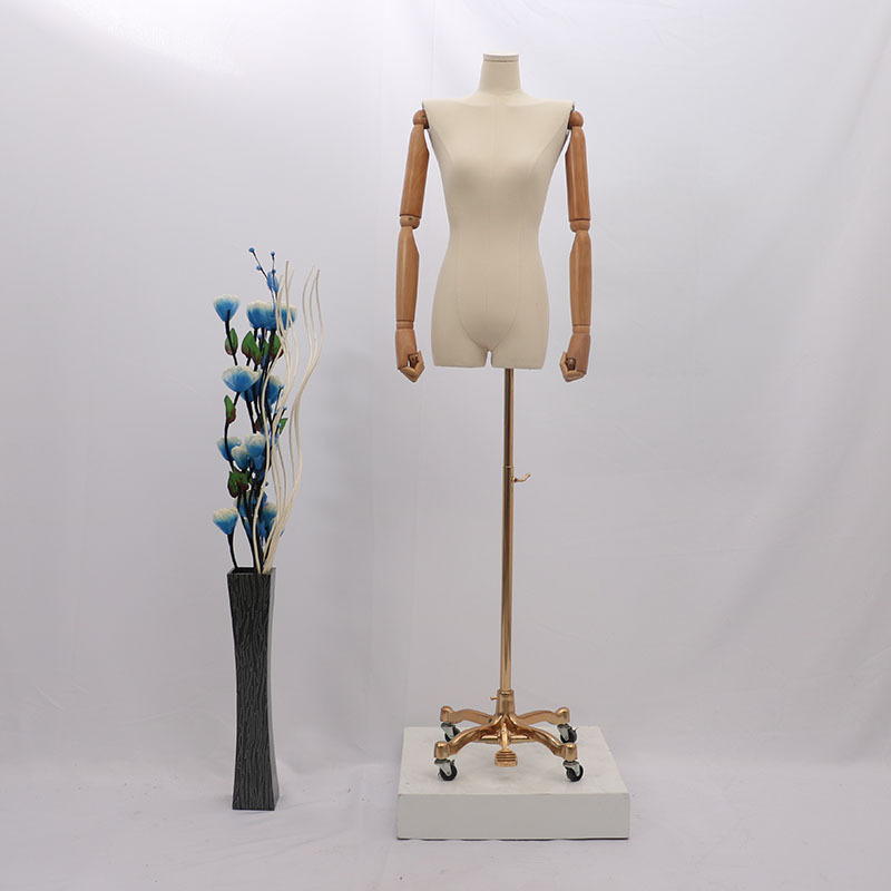 Hombro plano modelo femenino venta al por mayor tienda de Ropa Accesorios modelo de ropa de mujer estante maniquí soporte de exhibición modelo de media longitud