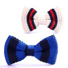 Children's knitted accessory with bow for boys, fashionable bow tie, factory direct supply, Japanese and Korean