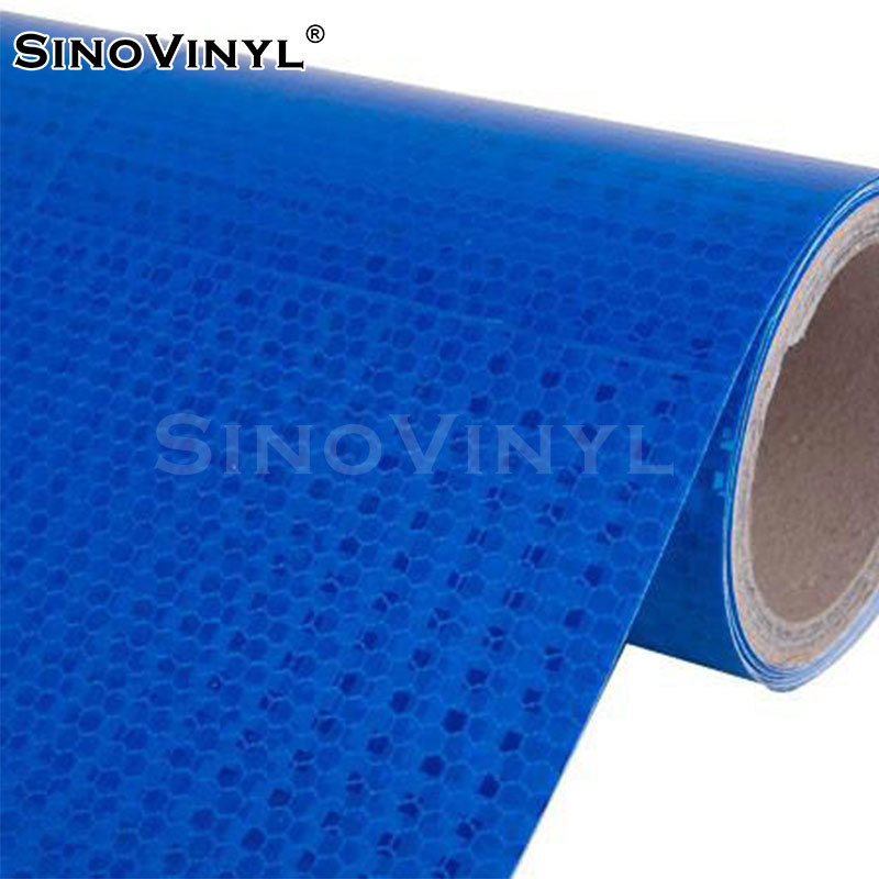 Xinlang transparente de celosía de cristal película reflectante panal ranura de hendidura reflectante luminoso signo de advertencia adhesivo instantáneo