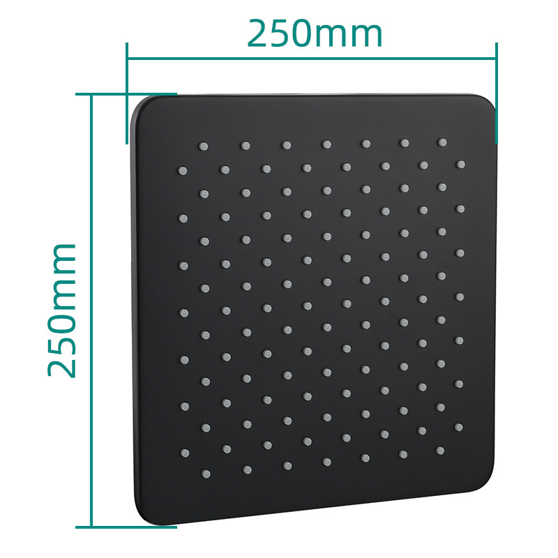 Latón baño ducha rociador superior presurizado boquilla de ducha baño cuadrado ducha cabeza de Ducha