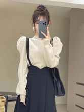 春季法式长裙女装感穿搭小个子小香风黑色背带连衣裙子两件套