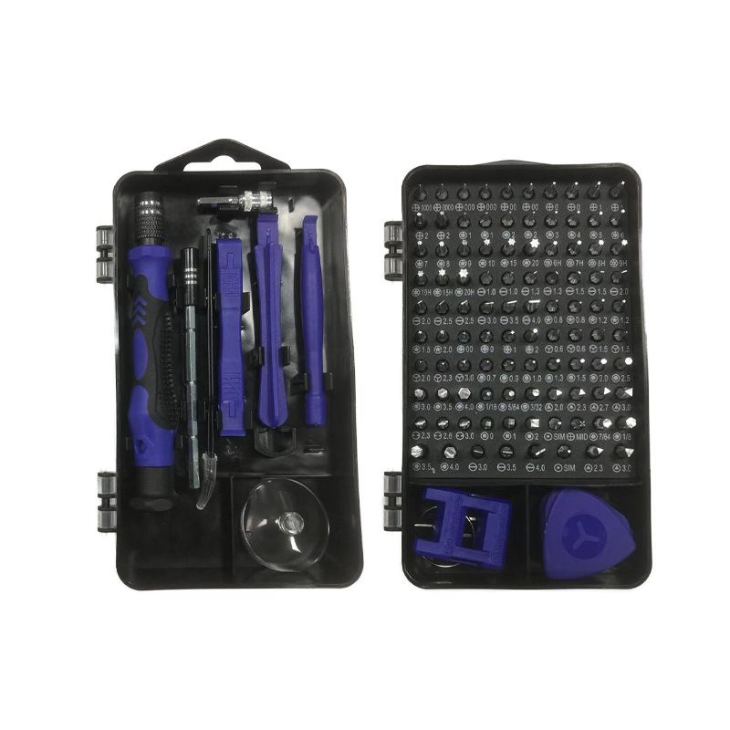 (2개) 115-IN -1 다기능 스크루 드라이버 세트 정밀 스크루 드라이버 세트 다중 사양 배치 헤드 분해 도구