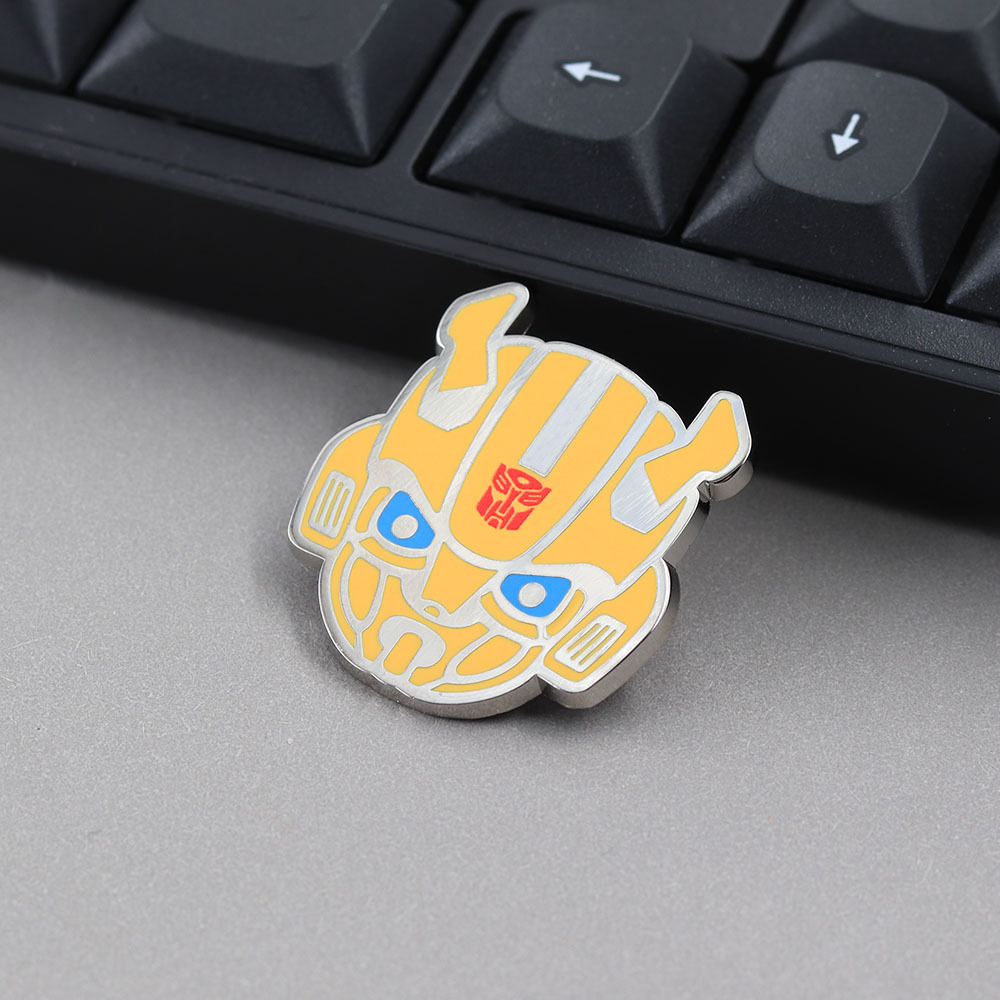 Transformers Bumblebee Metal Brooch, Autobot Helmet Enamel Badge, Anime Movie Merchandise Backpack Pin