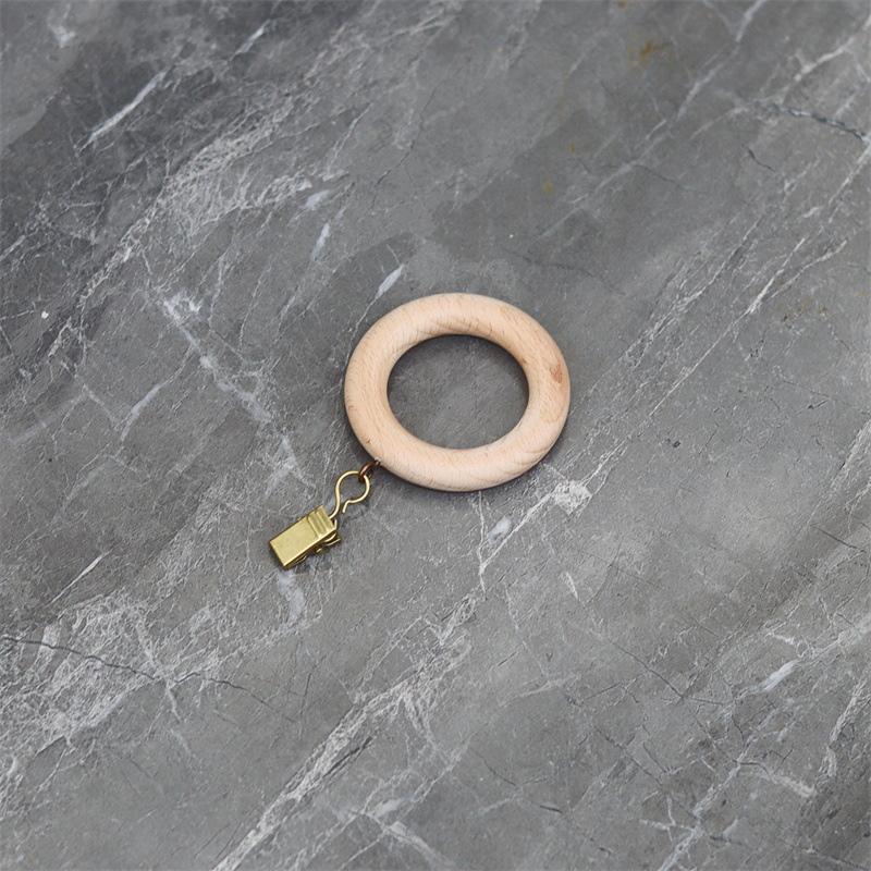 6CM 통나무 청동 클립