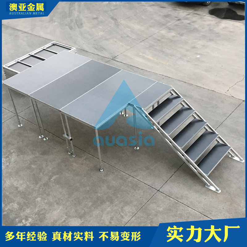 厂家直销铝合金舞台 用于户外演出 1*2米各种场地拼装简易T台