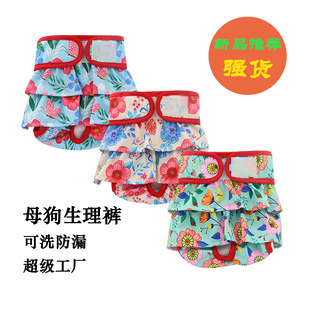 Skirt Pet Pants Gull Bei Anti-harassment Pet Mother Baby Clothes Washable Mother Dog Pants Set