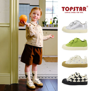 ts genuine goods children canvas shoes 1-6 years old 3 boys and girls black and white plaid board shoes baby biscuit shoes velcro indoor shoes