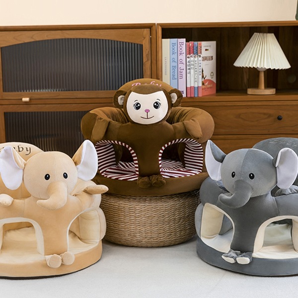 Infant Learning Chair, Children's Small Sofa, Baby Practice Sitting Seat, Thickened Low Anti-Fall Seat, Small Dining Chair