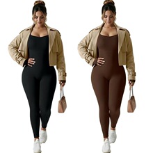 Y 16504 Ribbed Square Neck Yoga Bodysuit ���Ʒ���������