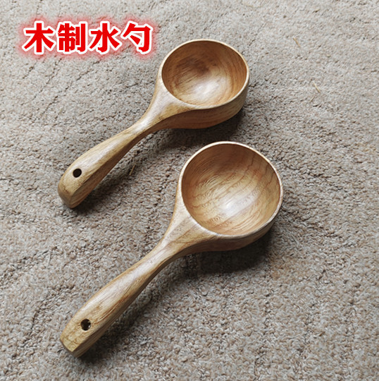 [1 piece] Wooden water spoon [8 cm wide * 21 cm long] ✓✓