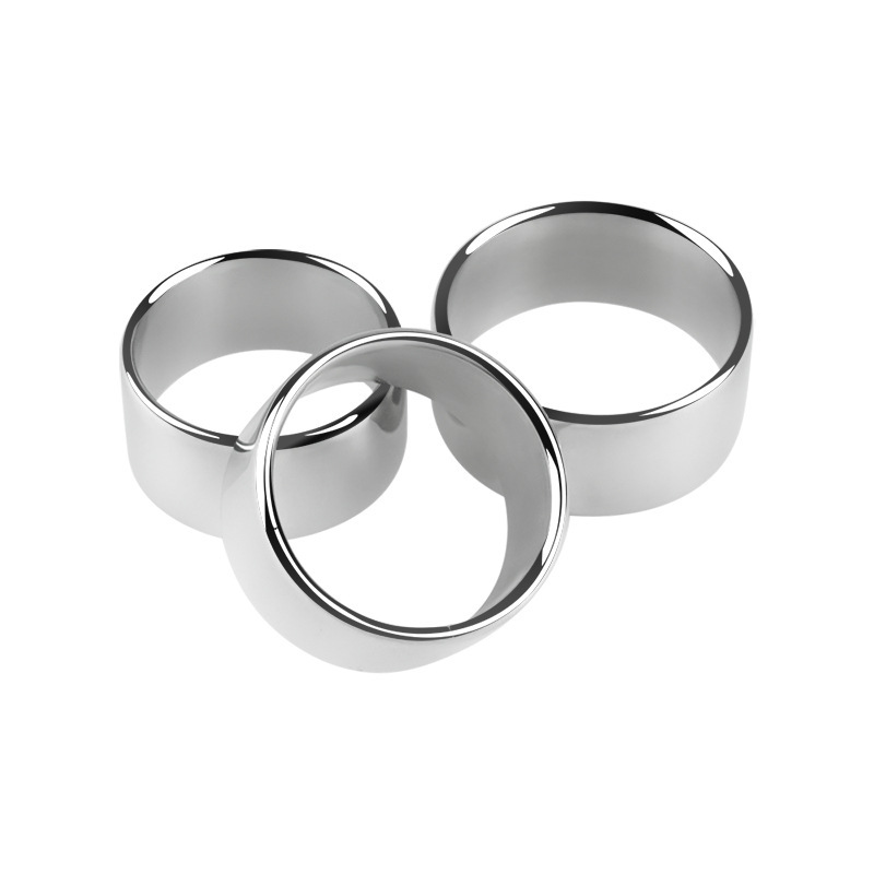 Metal Locking Cock Ring 30mm, Weighted Penis Training Ring, Non-vibrating — detail image 2