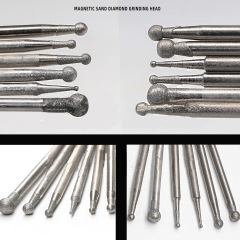 F Needle Round Shape 1200 Grit Polishing Tool Jade Carving Fine Sandstone Jade Stone Peeling and Polishing Grinding Head