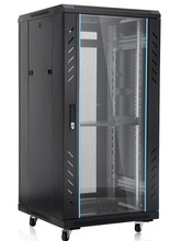 网络机柜1米1.2米2米服务器弱电设备柜18U22U42U监控交换机机柜