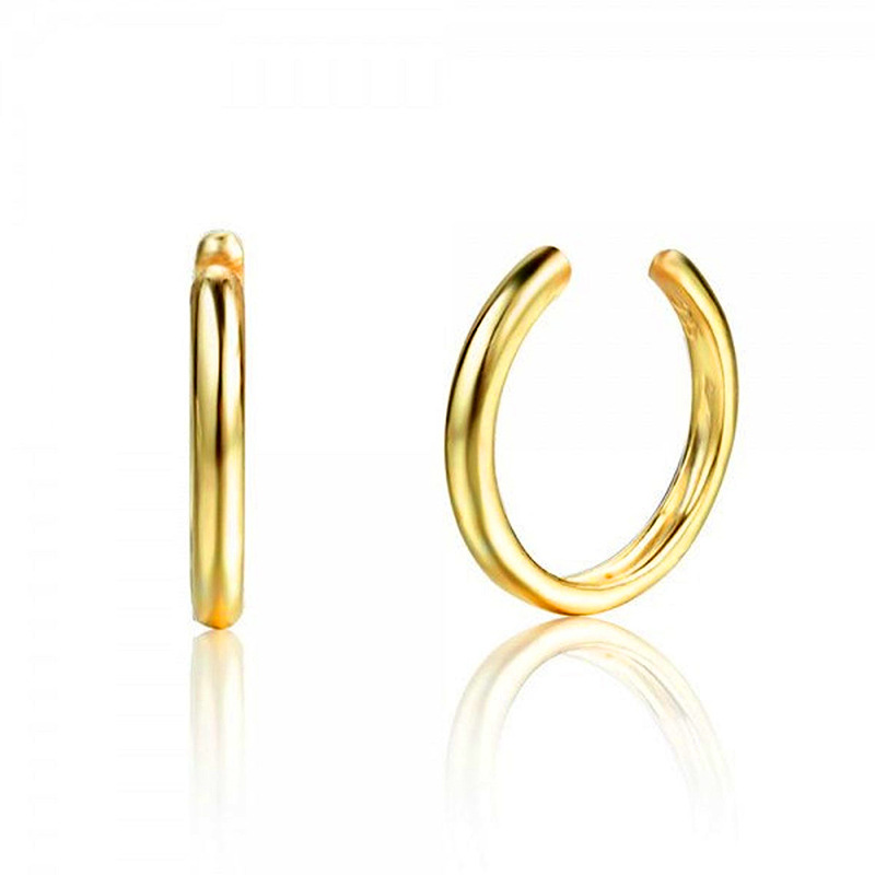 Creative Fashion Without Pierced Copper Ear Clip C-shaped Earrings Single display picture 1