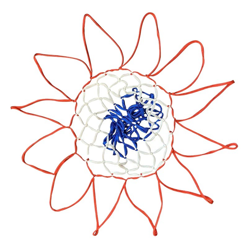 Смелый полиэстер Баскетбол Чистая Трехцветная баскетбольная чистая стандартная игра красный, белый и синий двойной цвет чистый белый Баскетбол рамка Net