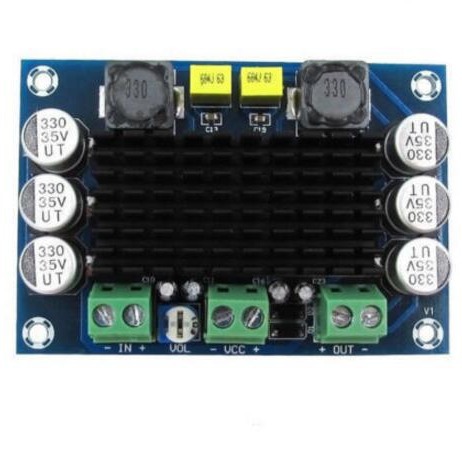 XH-M542 单声道100W数字功放板 TPA3116D2 数字音频放大板 12-26V