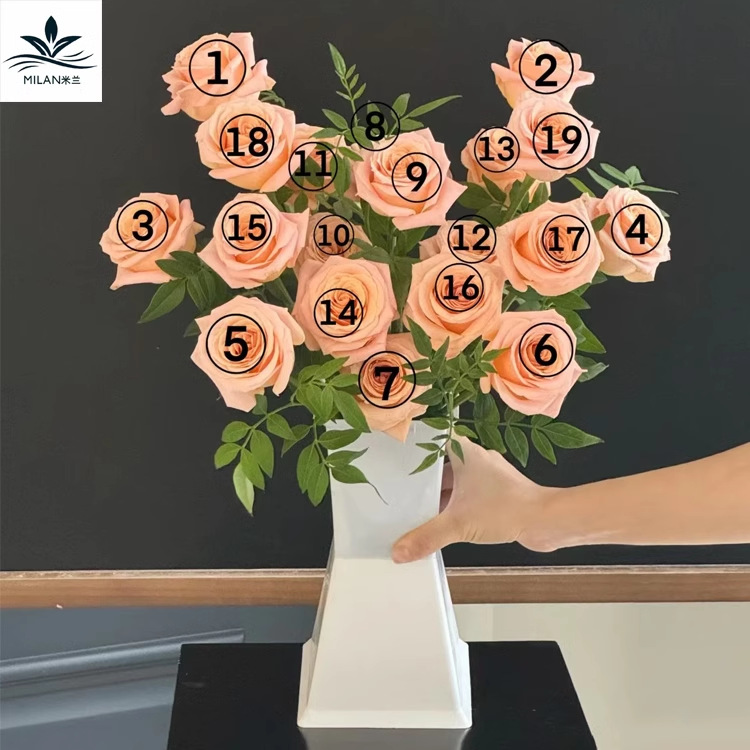 Nuevo dispositivo para envolver flores con pilar cuadrado, base fija para forro de ramo, molde para envolver flores cuadrado y redondo, cubo para arreglos florales