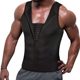 European and American men's sauna suit belly contracting vest sports vest cross-border corset neoprene tights corset