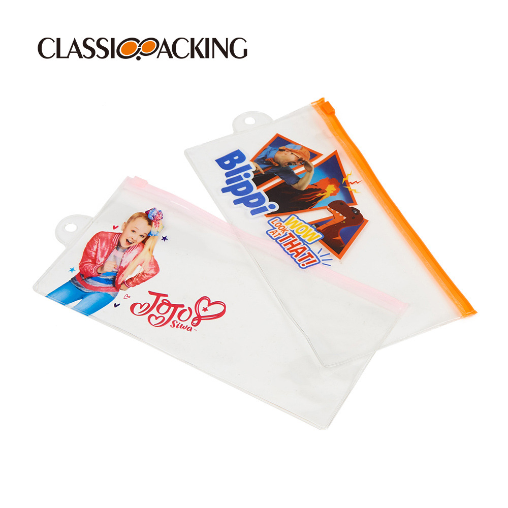 Fábrica al por mayor impermeable PVC plástico bolsa de almacenamiento portátil simple bolsa de lavado transparente a prueba de polvo bolsa de cremallera