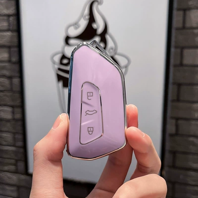 Car key bag, Volkswagen Golf 8 Key Set - volkswagen-j-smart-3-key-single-shell-purple