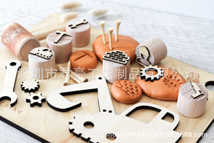 ���R�d�¿�Bľ�|ӡ�� ��ͯ�ֹ�DIY���L�w�����ľ�|��Ƥ��ľ��