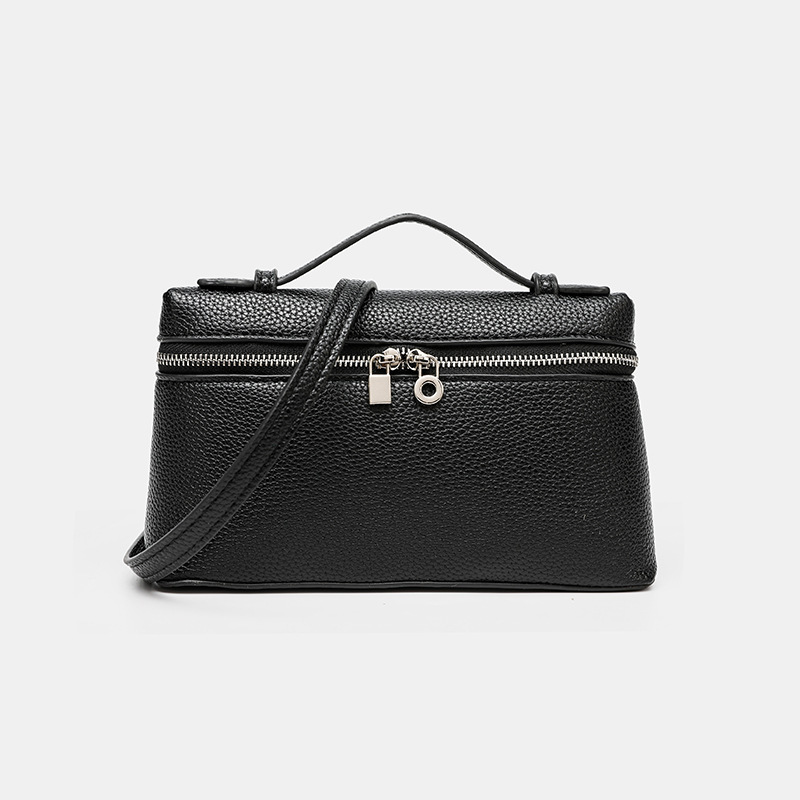 Lp19 Lunch Box Bag Pu Leather Mini Fashion Women's Bag 2025 New Gigi Same Style Satchel Box Bag Crossbody Small Bag